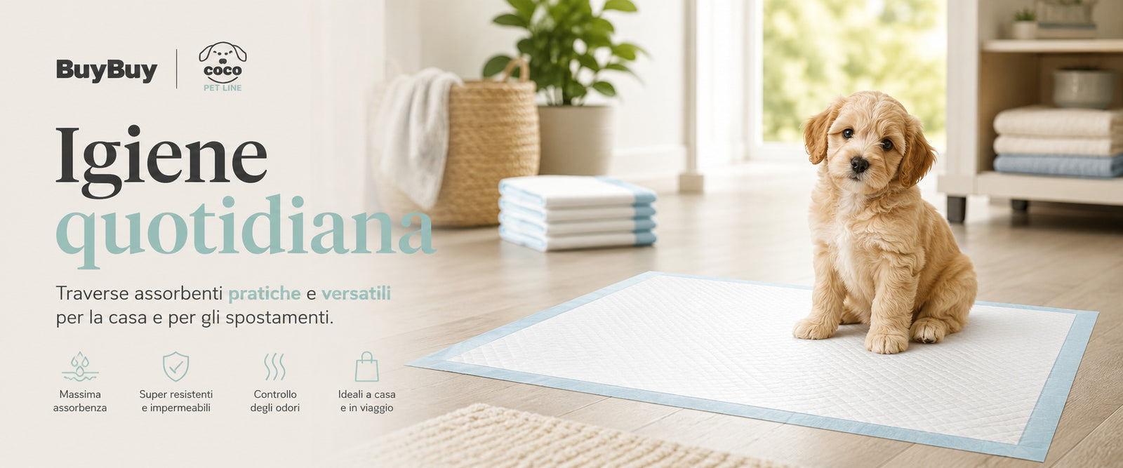 500 TRAVERSE ASSORBENTI PER CANI 60x60cm CUCCIOLI POLIMERI PANNOLINI CANE