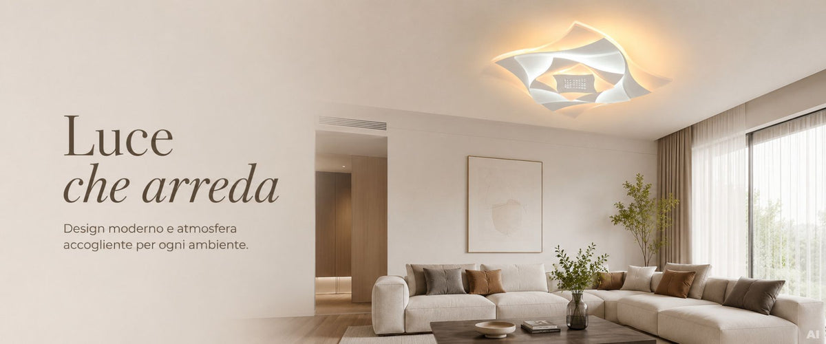 BUYBUY Lampadario LED 105W, Telecomando 2.4G, Luce Regolabile 9500lm BBLED008