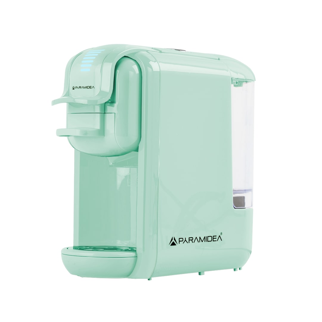 PYRAMIDEA Macchina per Caffè 3 in 1 Digitale Compatibile con Nespresso Dolcegusto e Cialde Bevande Fredde da 0,6L Verde ICP311GPLUS