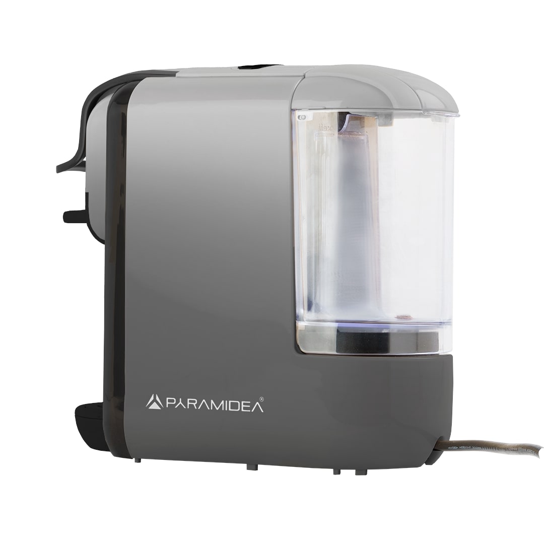 PYRAMIDEA Macchina per Caffè 3 in 1 Compatibile Nespresso Dolcegusto e Cialde Bevande Fredde da 0,6L Silver